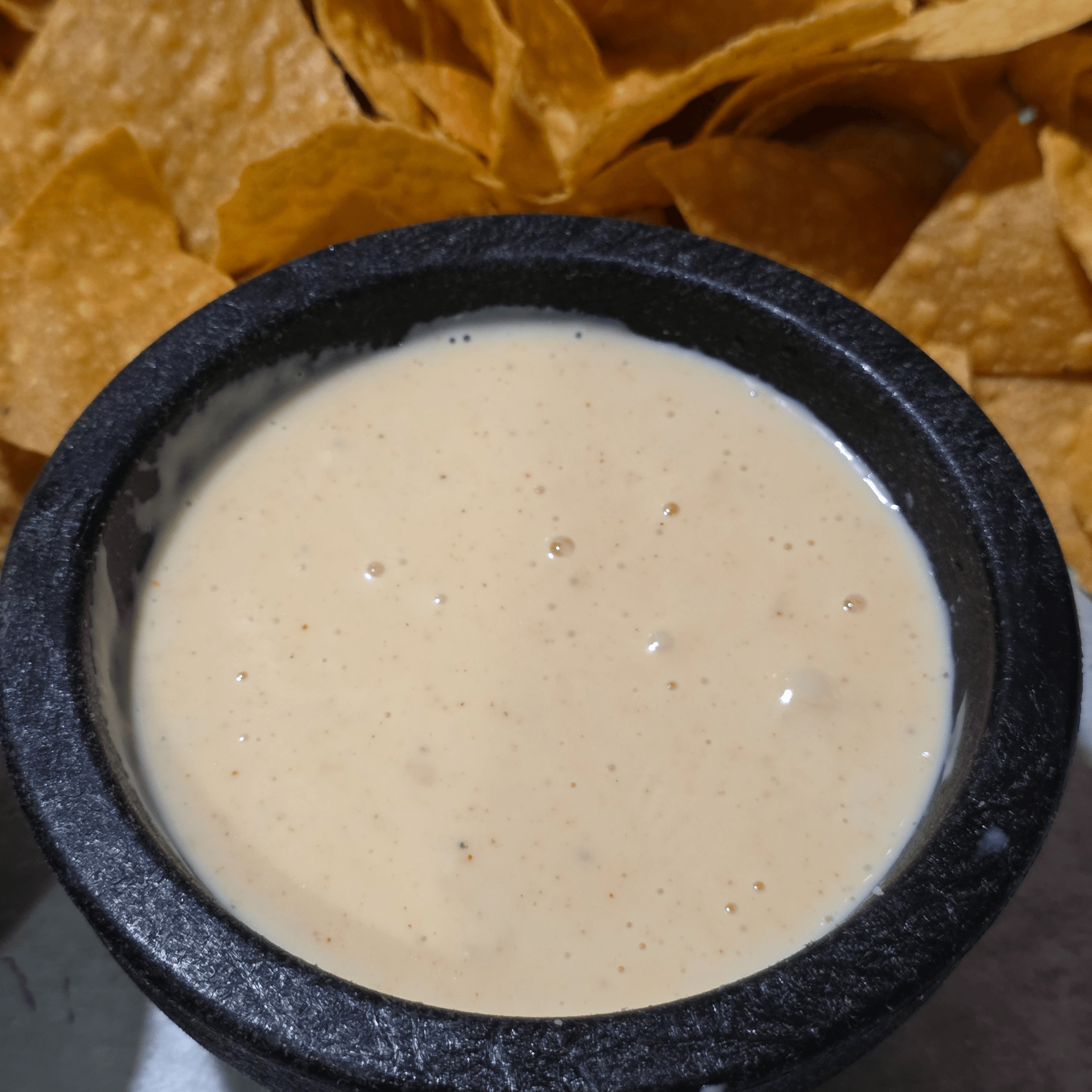 Cheese Dip with Chips.
