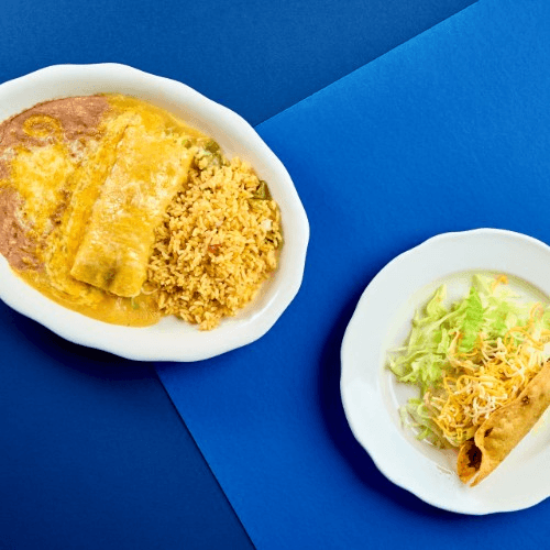 Enchilada and Taco Combo.