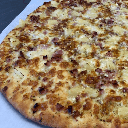 Hawaiian Delight Pizza.