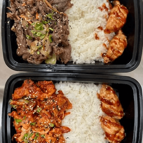 Dosirak Combination Lunchbox (Available Weekdays 11 Am - 2 Pm Only).