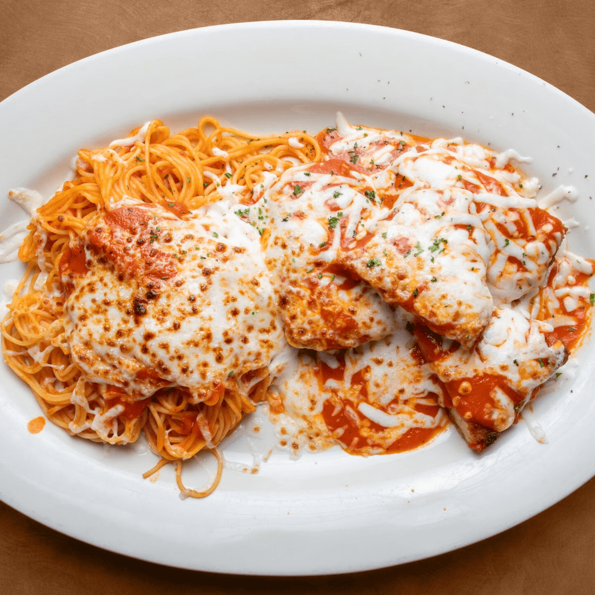 Eggplant Parmigiana.