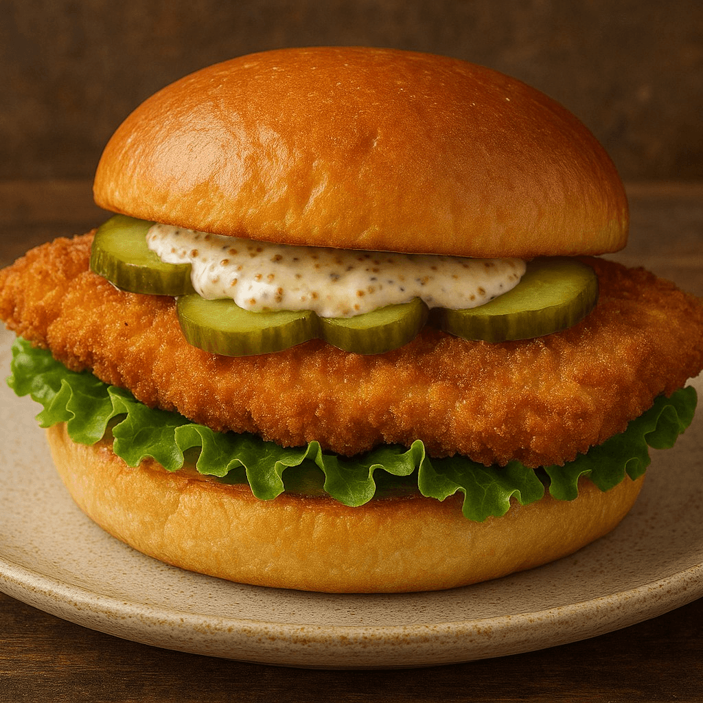 Schnitzel Sandwich.