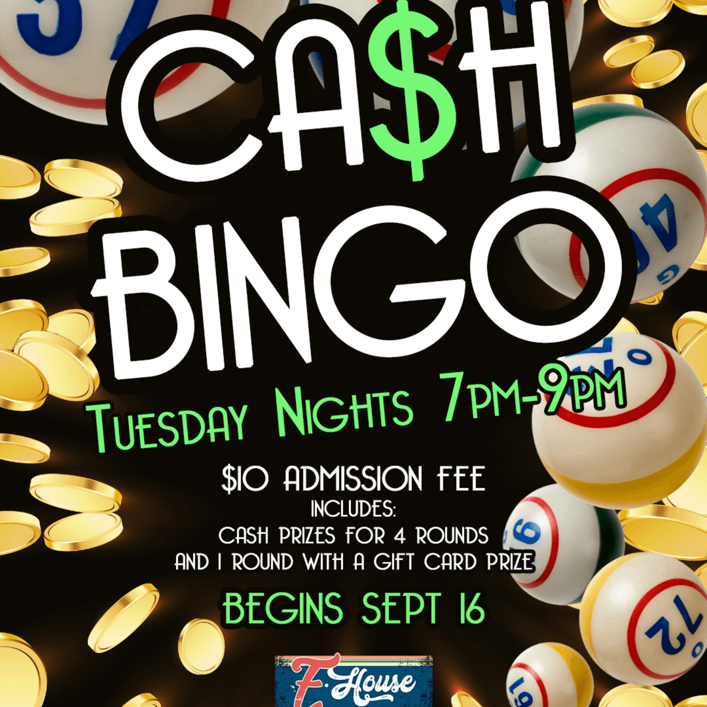 Tuesday Night Cash Bingo 