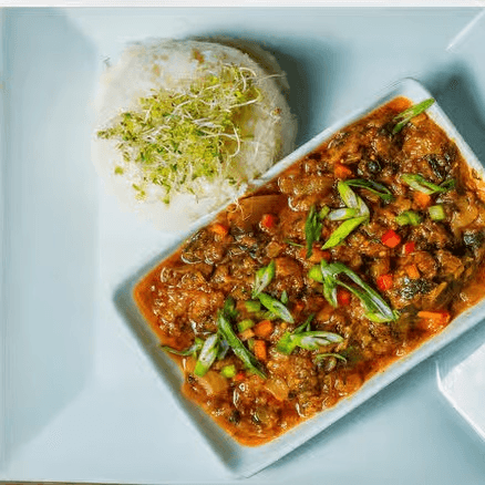 Lunch Special Vegetarian legume.