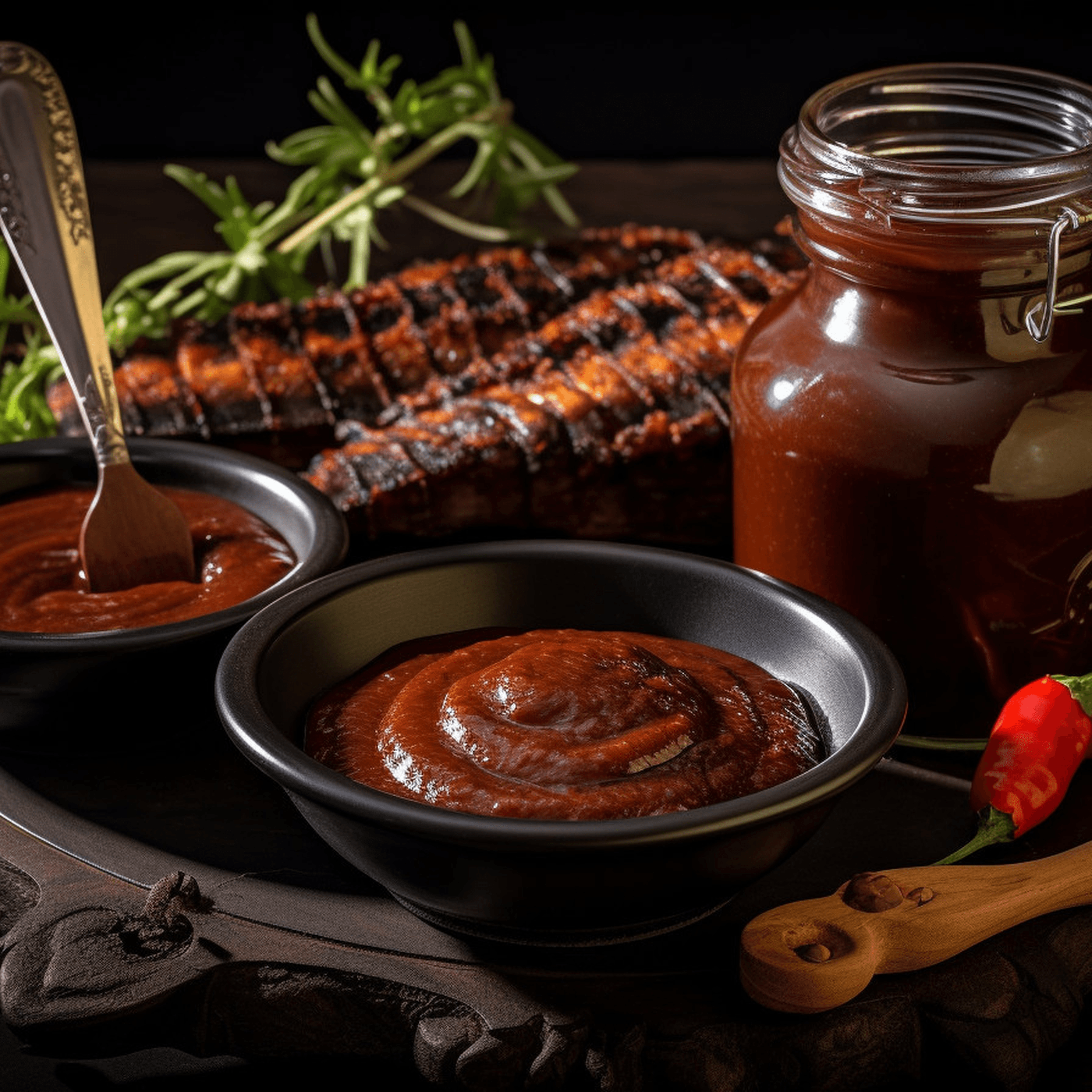 Pomegranate BBQ Sauce.