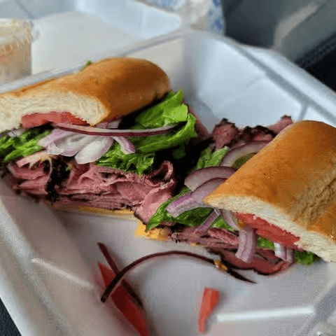 Hot Pastrami Sandwich.