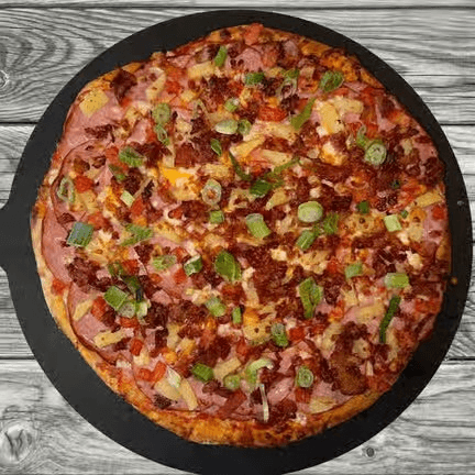 Hawaiian Luau Pizza.