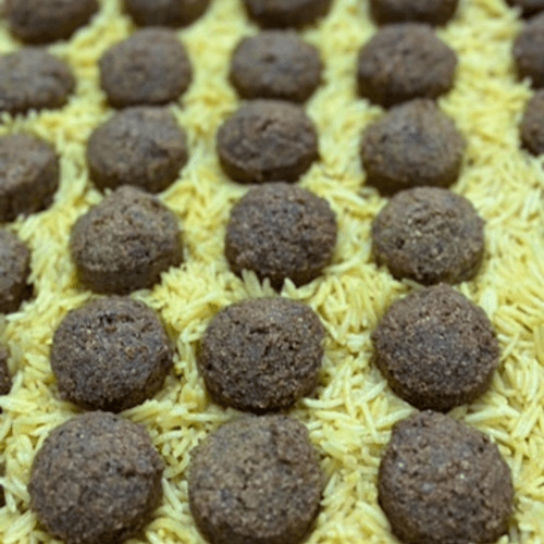 Falafel Balls Over Rice.