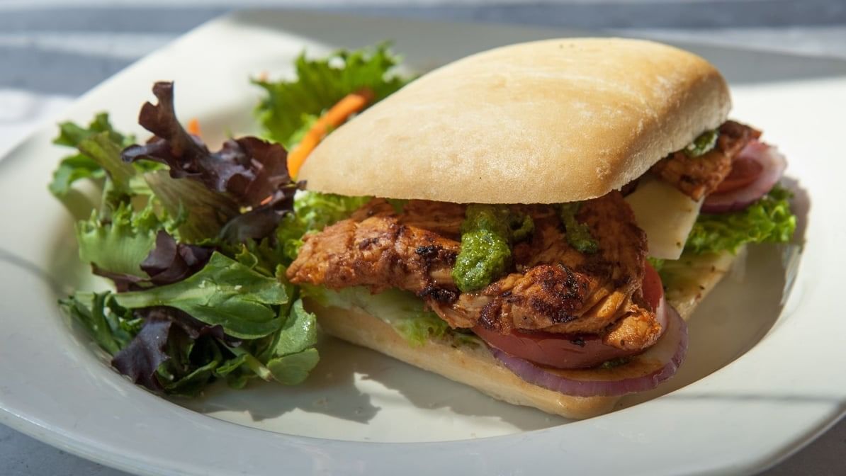 Chicken Pesto Sandwich.