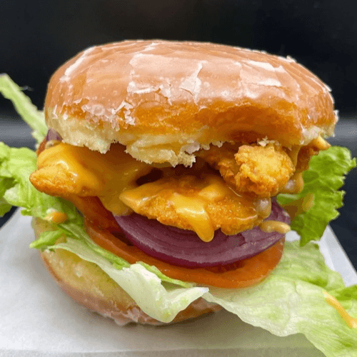 BYO Chicken Sandwich w/ Fries.