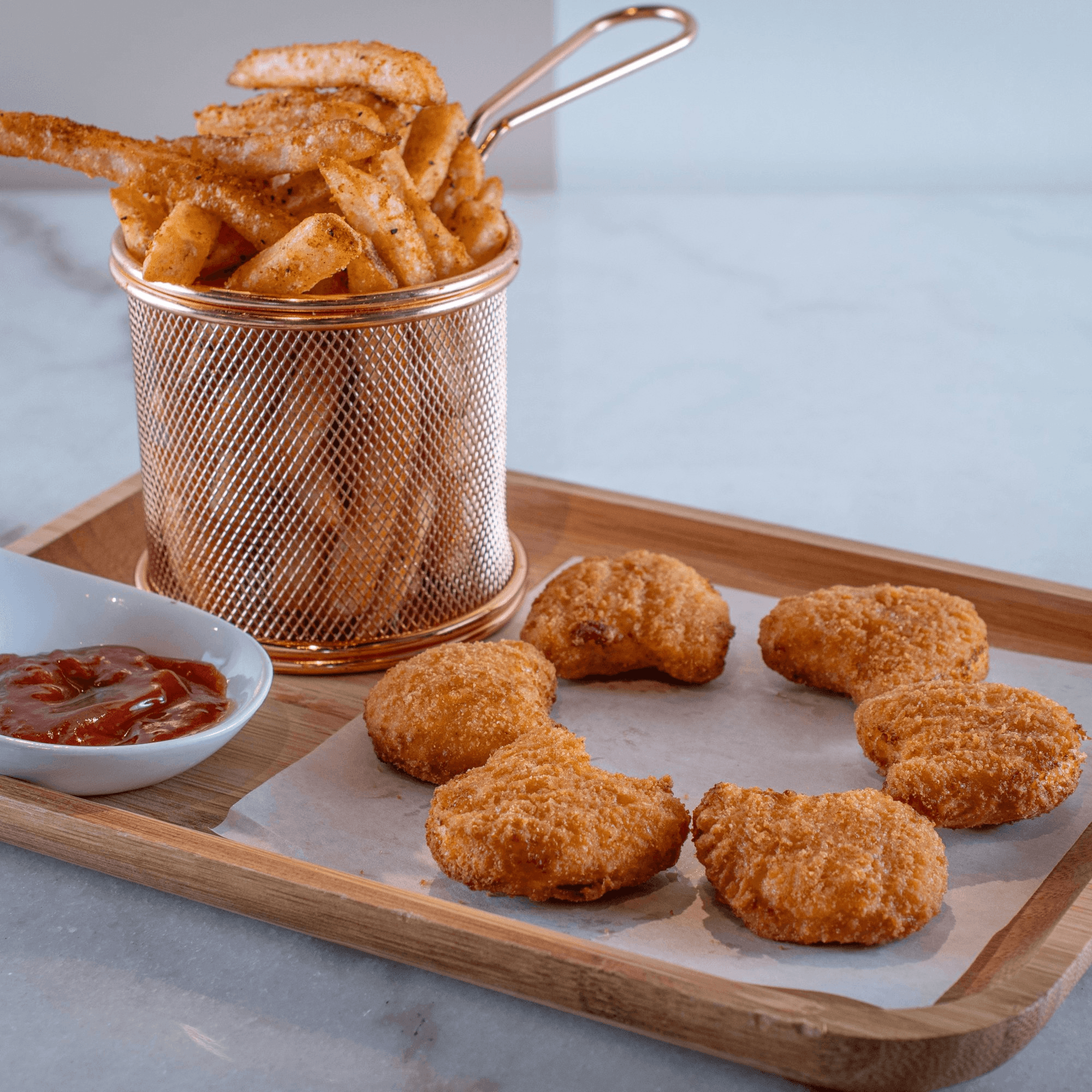 Chicken Nuggets W/Fries.