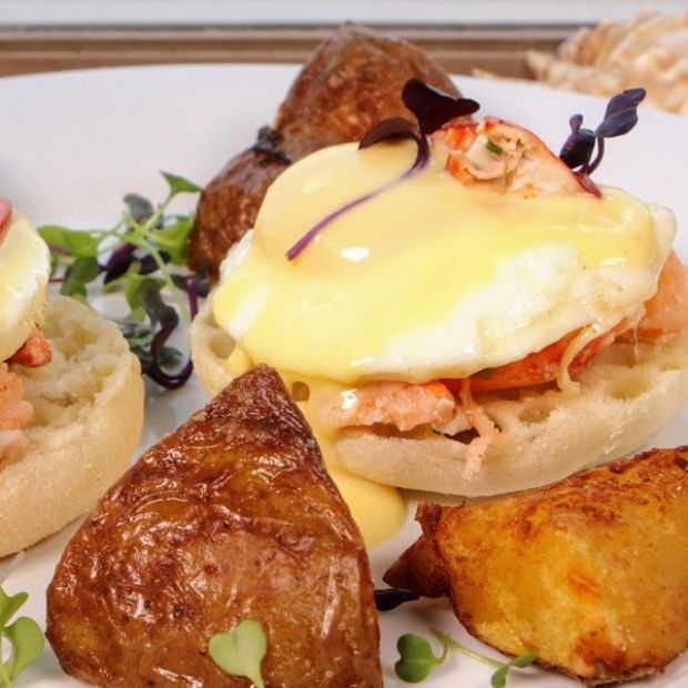Lobster Eggs Benedict.