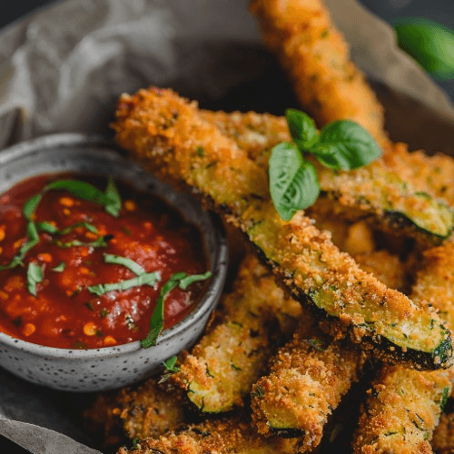 Breaded zucchini sticks