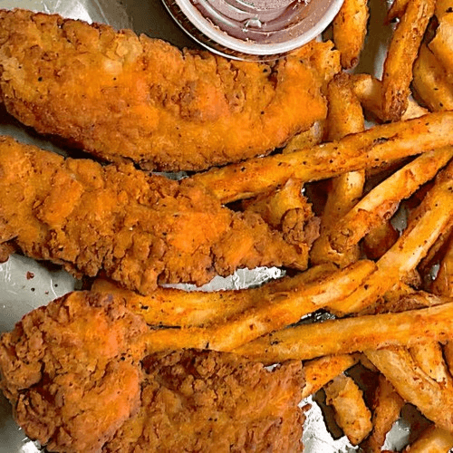 Kids Chicken Fingers and French Fries.
