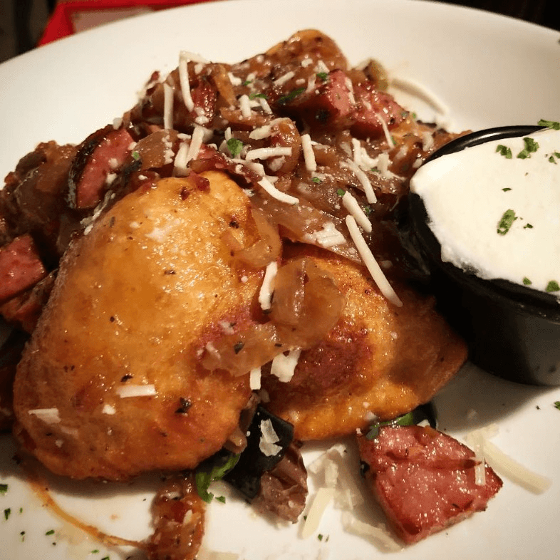 Potato & Cheese Perogies.