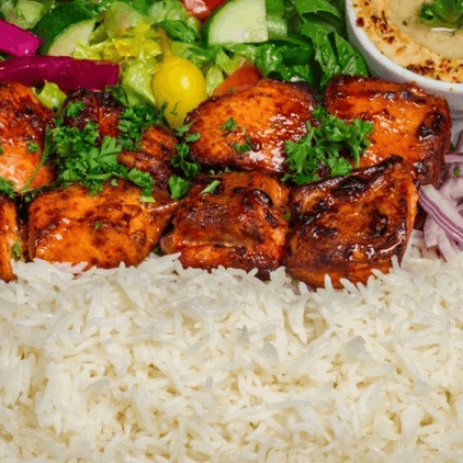 Chicken Kabab Platter (White Meat).