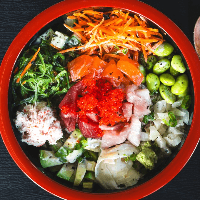 Lunch Chirashi Bowl.