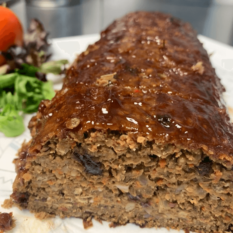 Lentil meatloaf by pound.