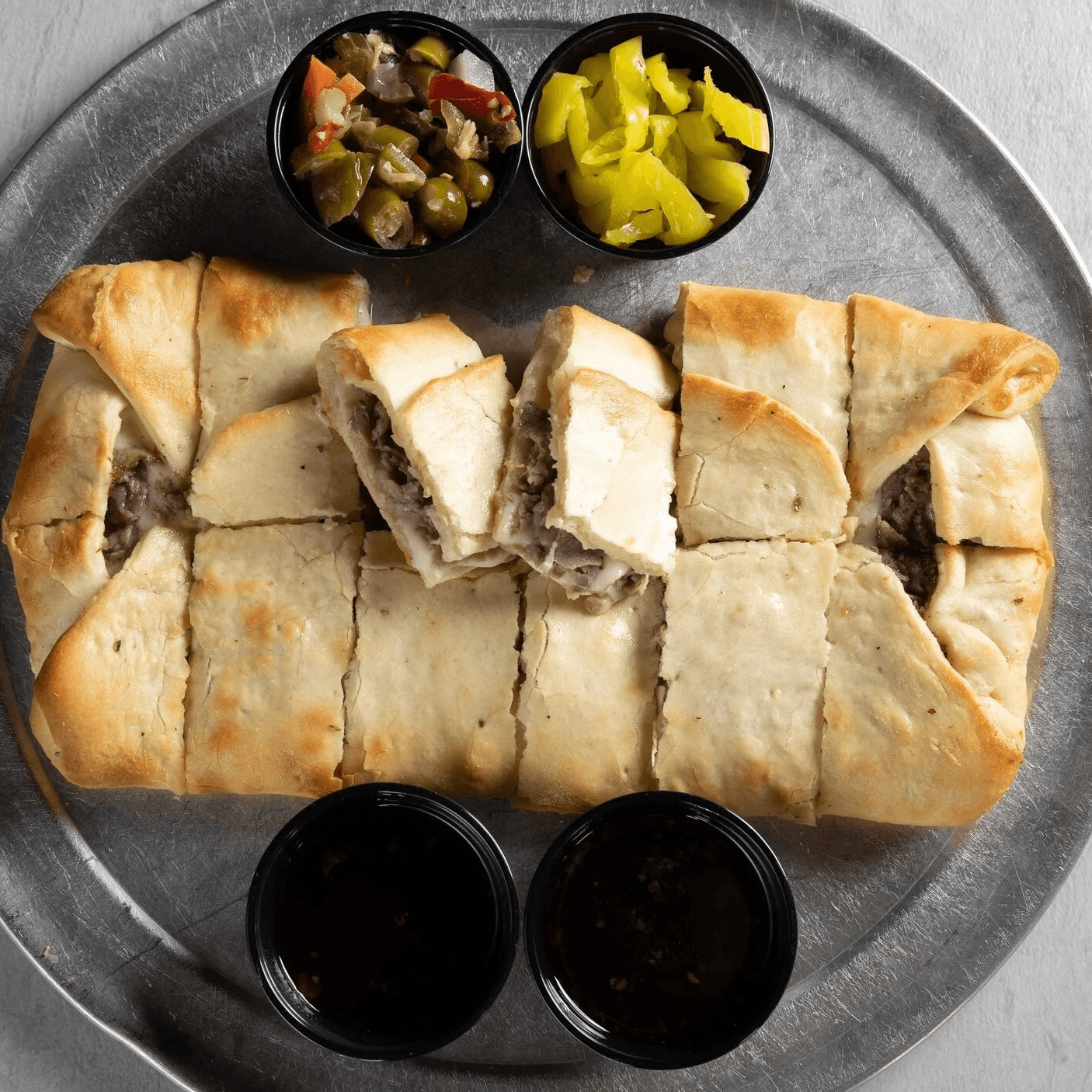 Italian Beef Roll With Au Jus (Large).