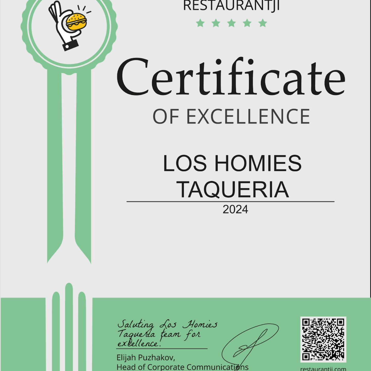 Voted a Top Spot on Restaurantji 🏆