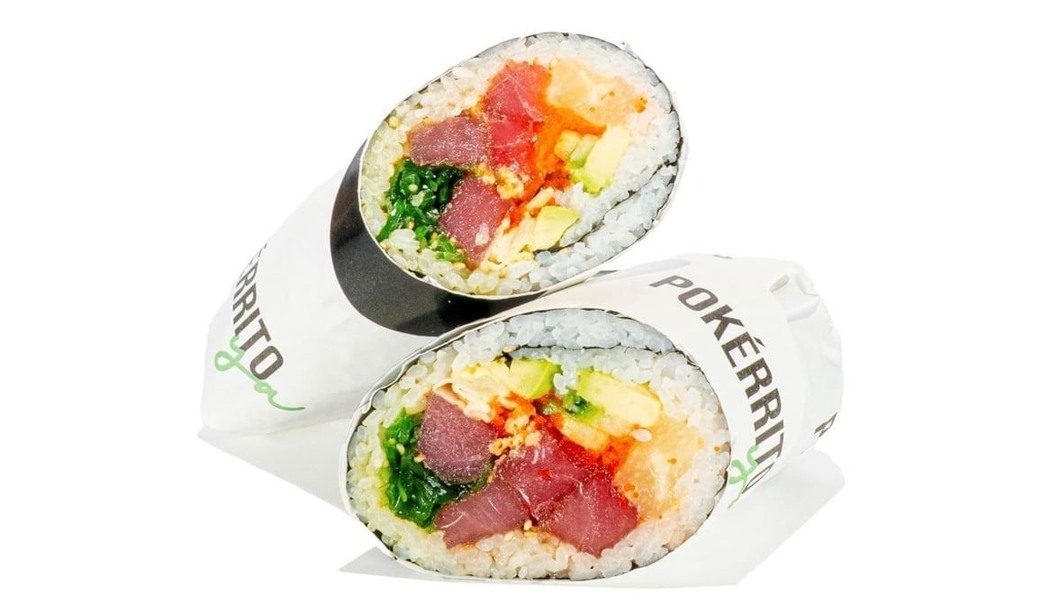 S2- Aloha Sunset Sushi Burrito/ Raw Fish.