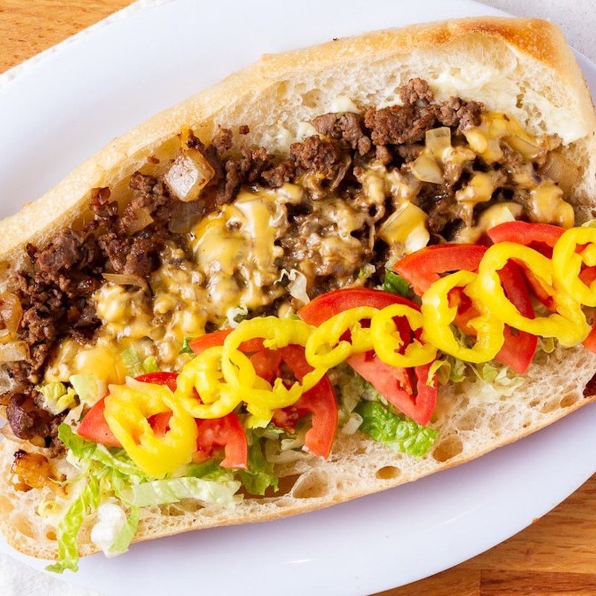 Premium Cheesesteak Sub.