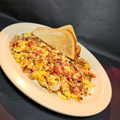 Three meat scrambler.
