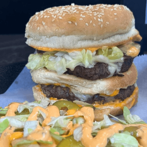 Loaded Gourmet Burger.