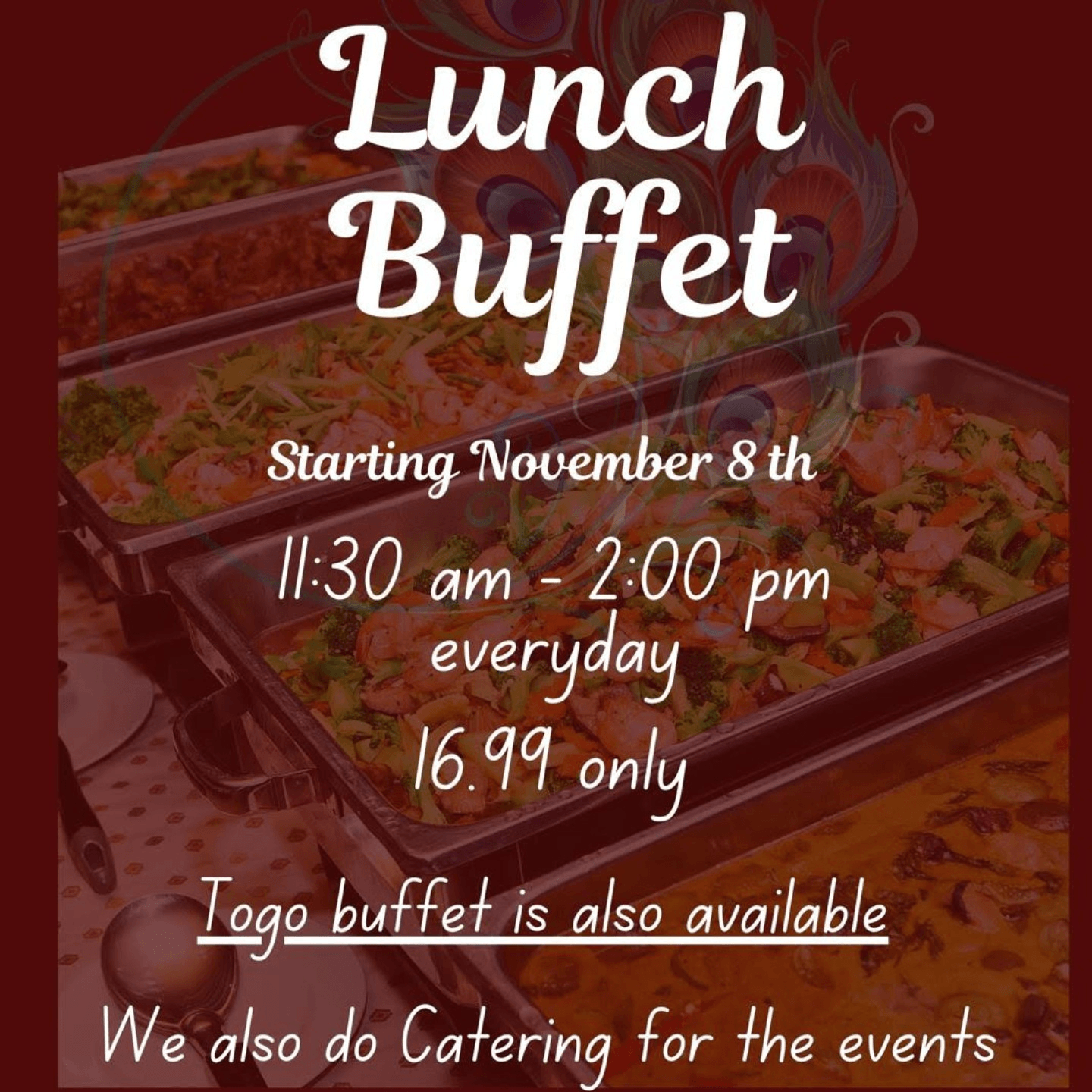 Dine in Lunch Buffet Special