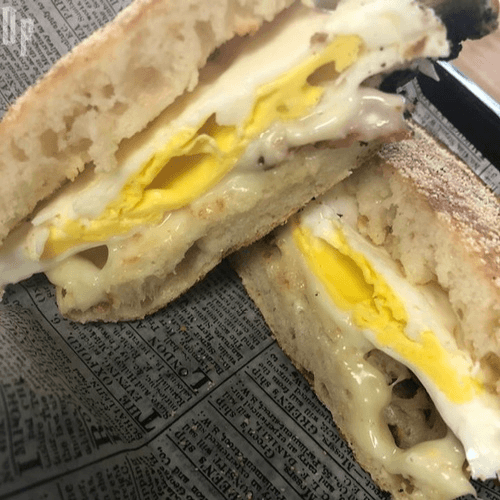 Egg and Cheese Sandwich.