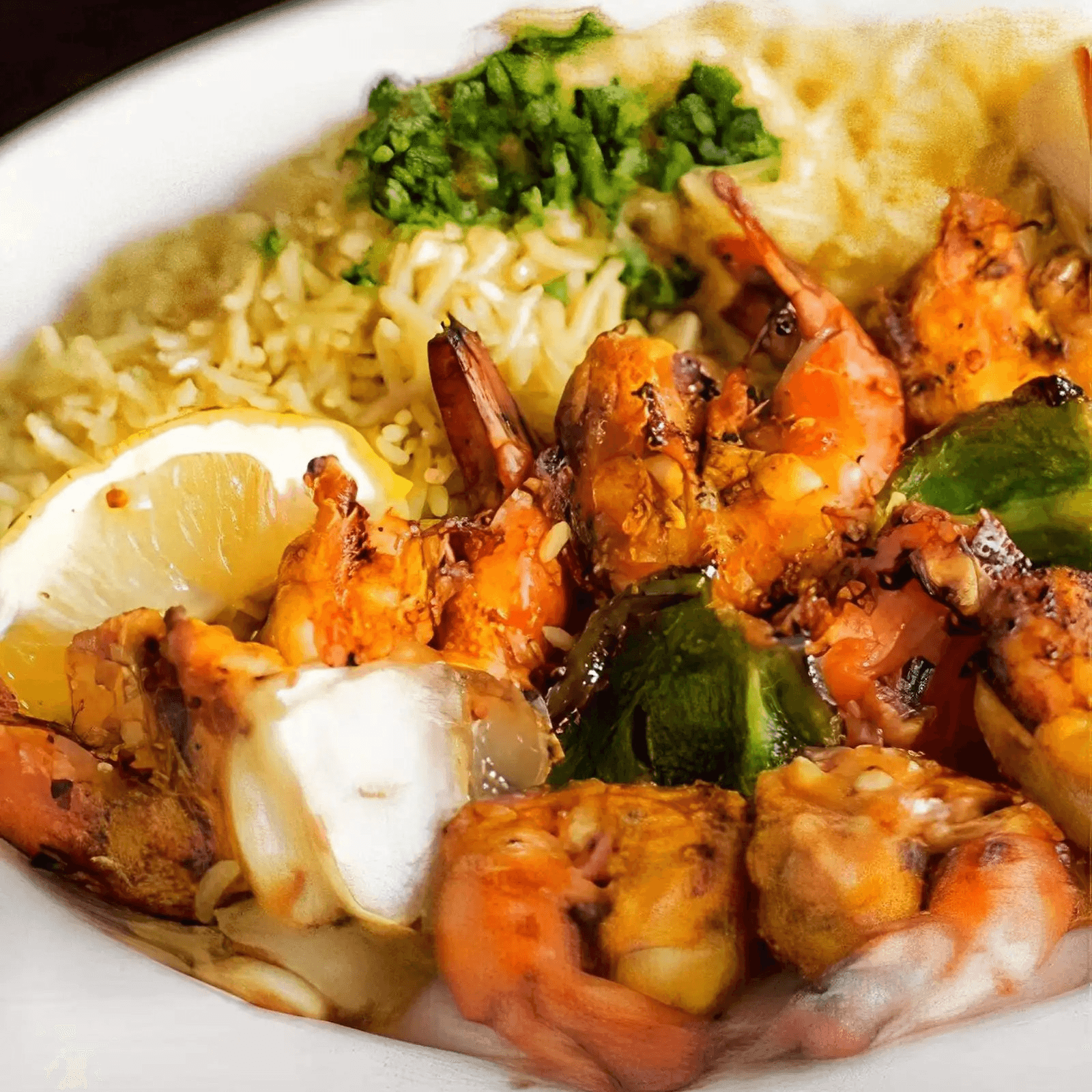 Moroccan Shrimp Kebab.