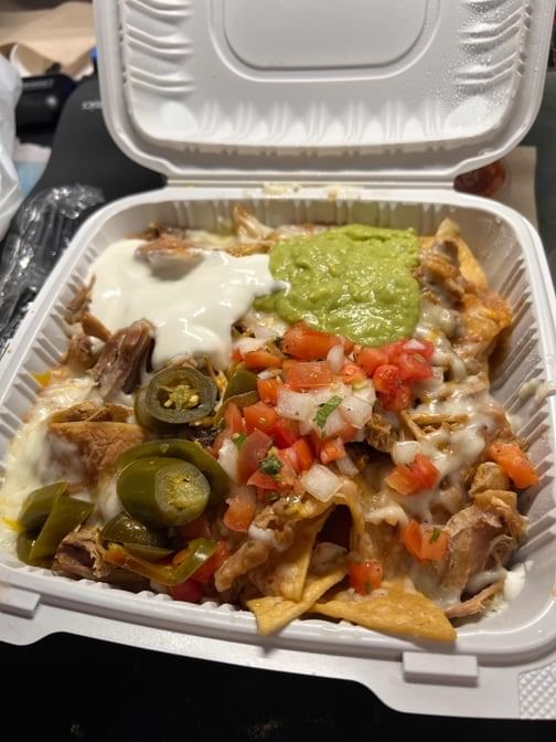 Super Nachos with Meat.