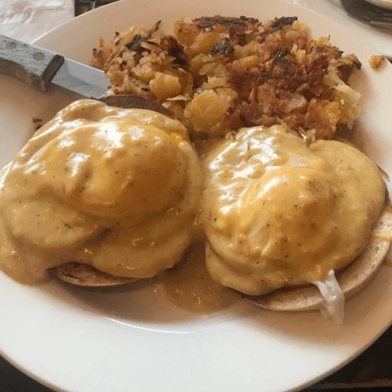Cajun Eggs Benedict.