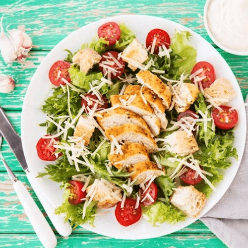 Small Chicken Caesar Salad.