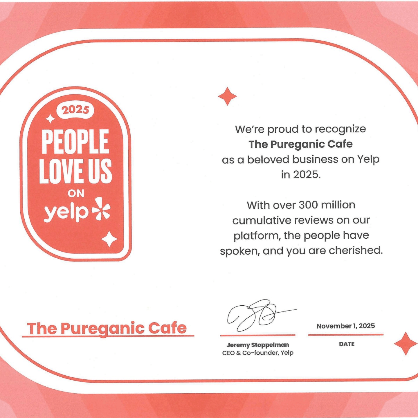 PEOPLE  LOVE US ON YELP!