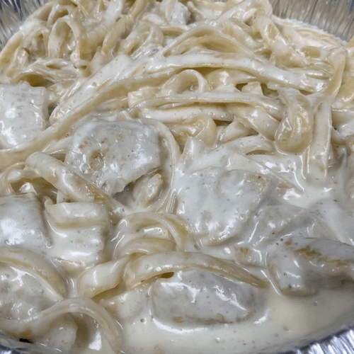 Fettuccini Alfredo with Chicken.