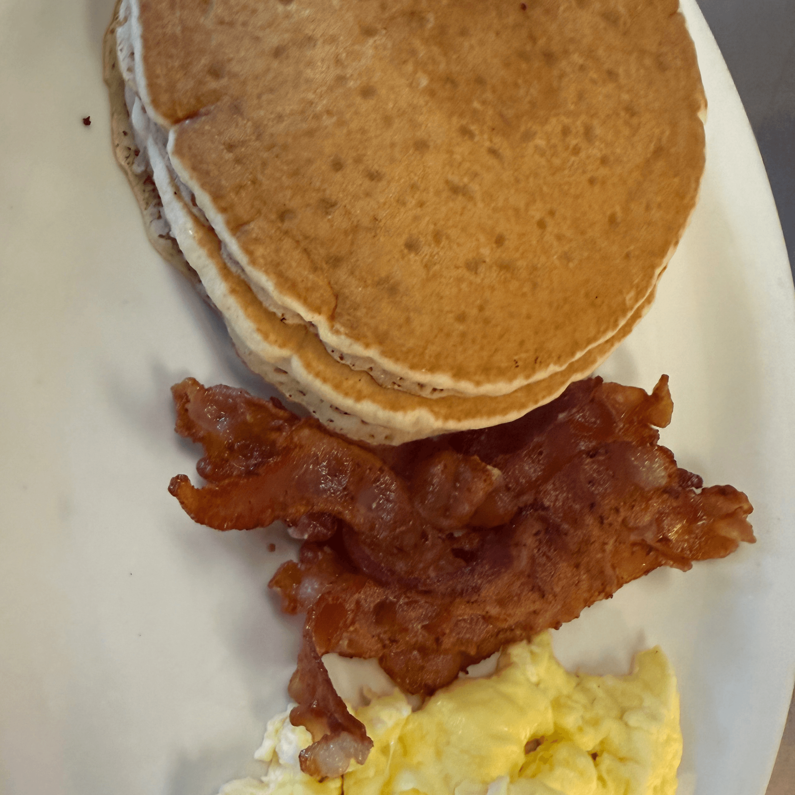 ***Regular pancakes*** Saturday & Sunday Special.