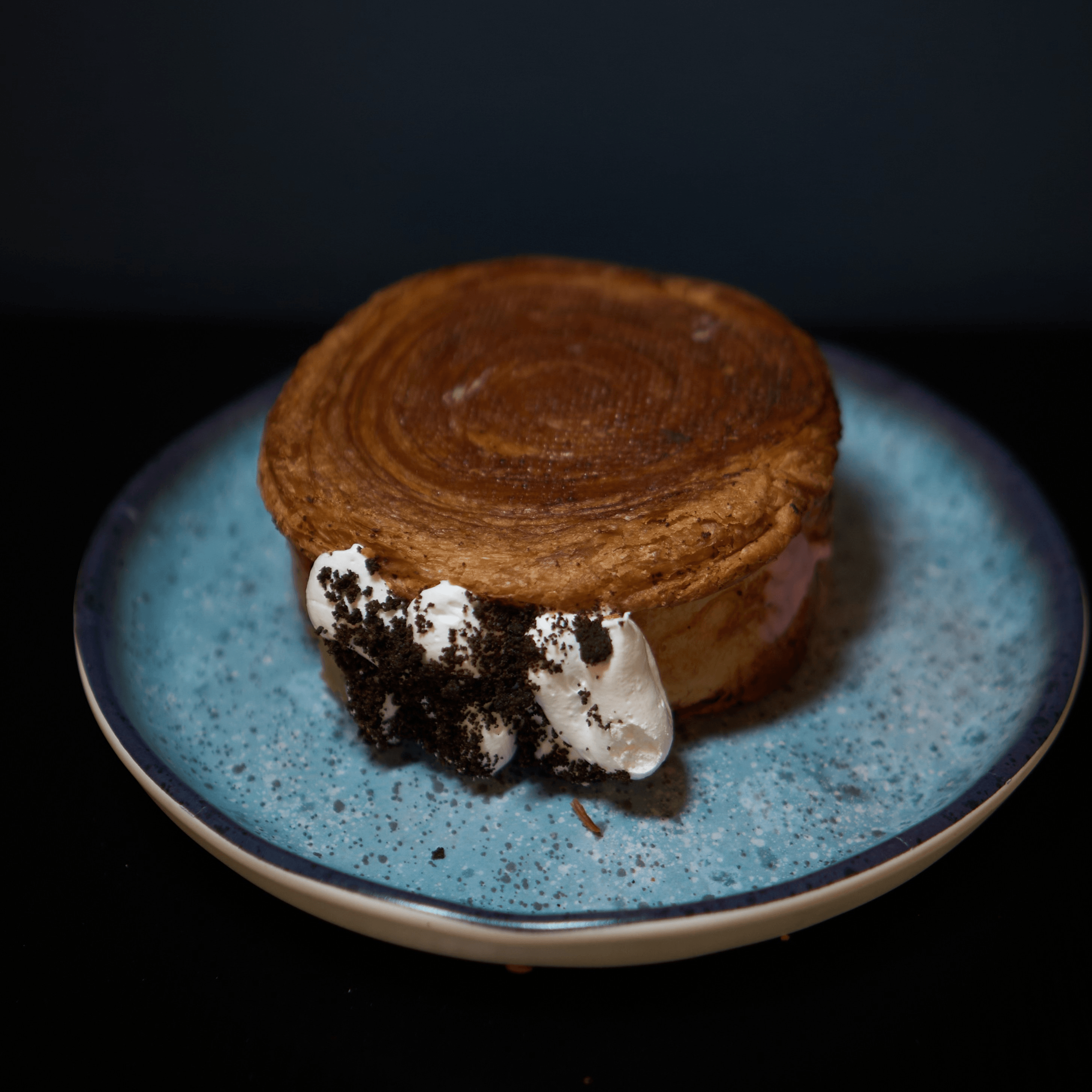 Cookies & Cream Rolled Crossiant.