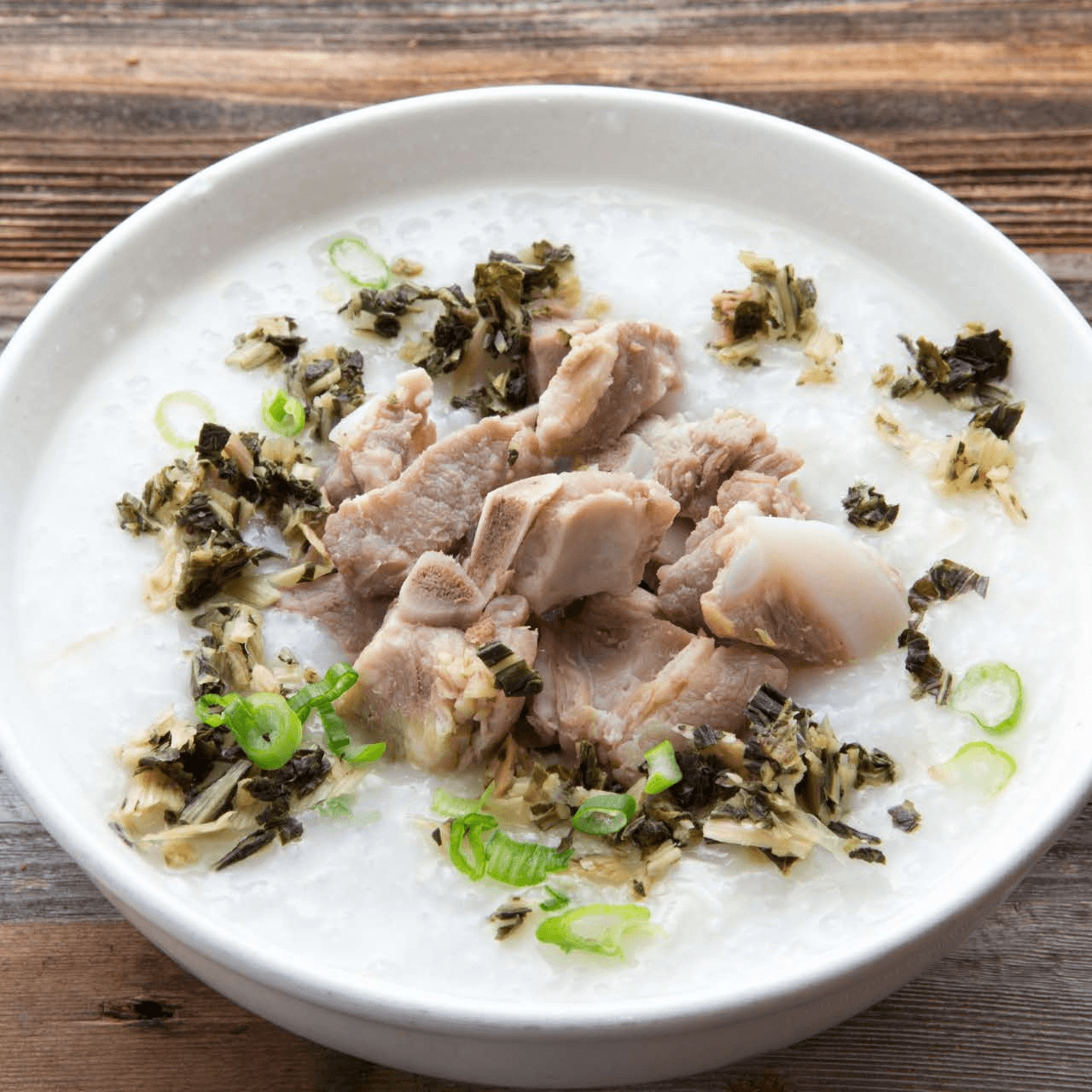 Pork Rib & Preserved Vegetable Congee