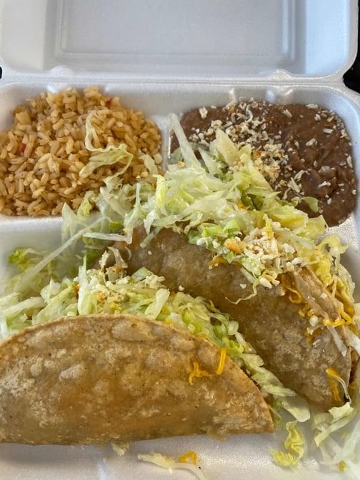 Combo # 4. Two Beef Tacos.