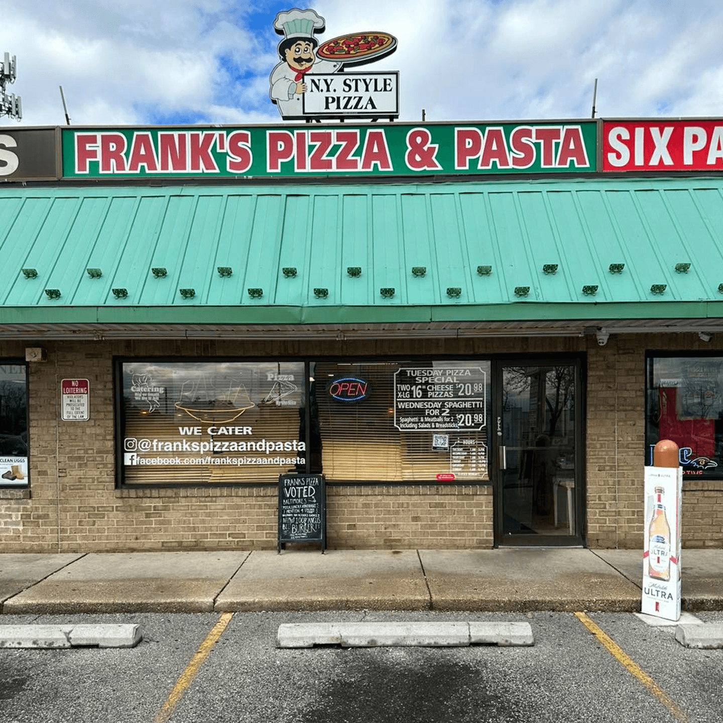 Frank's Pizza & Pasta | Best pizza in Baltimore