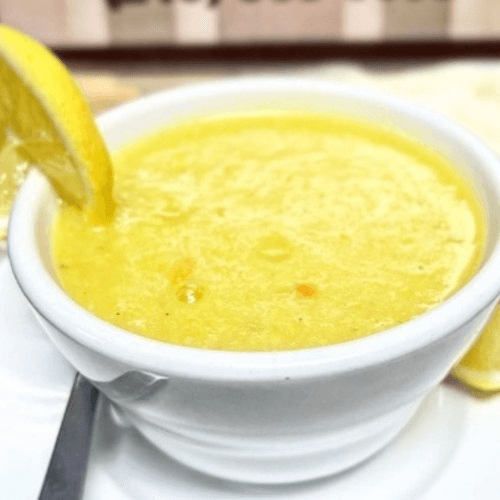 Chicken Lemon Rice Soup.