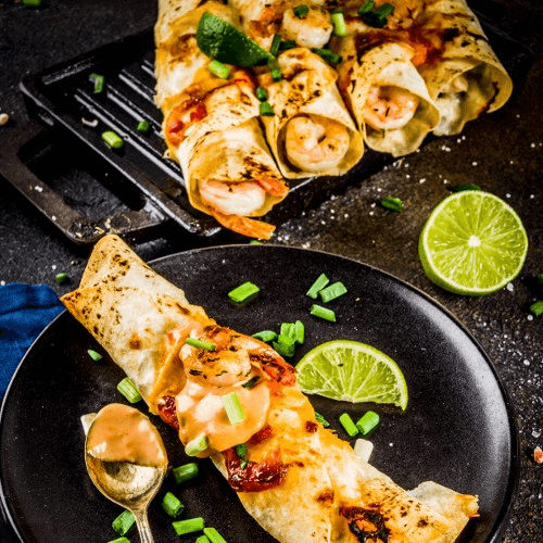 Shrimp Enchiladas.