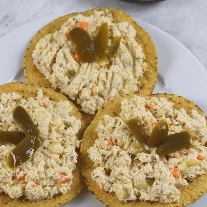 Marissa’s Mexican Chicken Salad Tostadas.