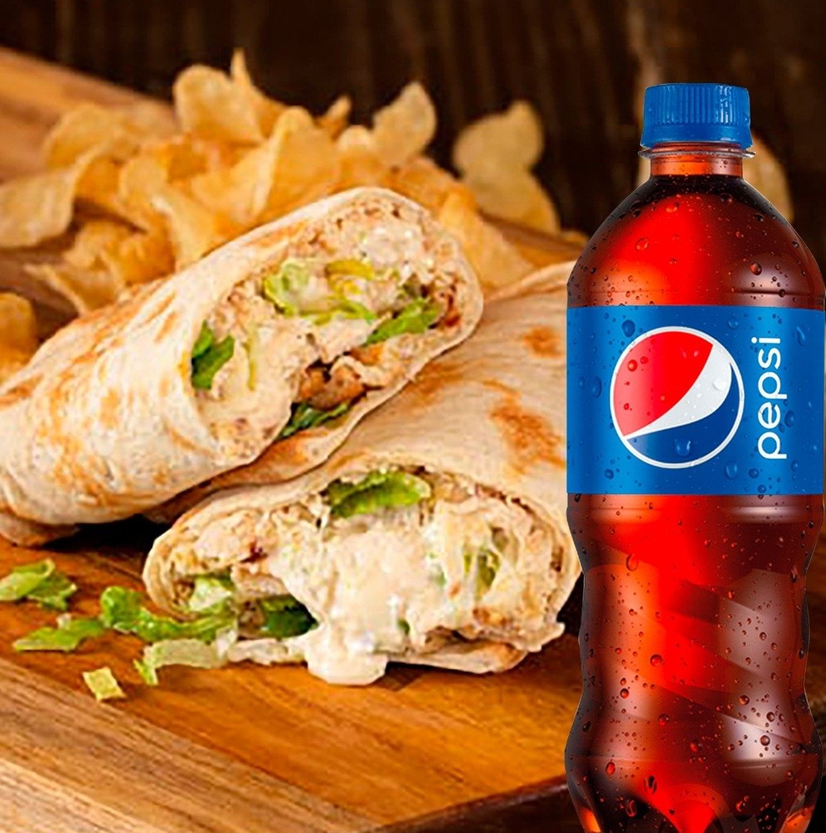 Chicken Caesar Panino Combo.