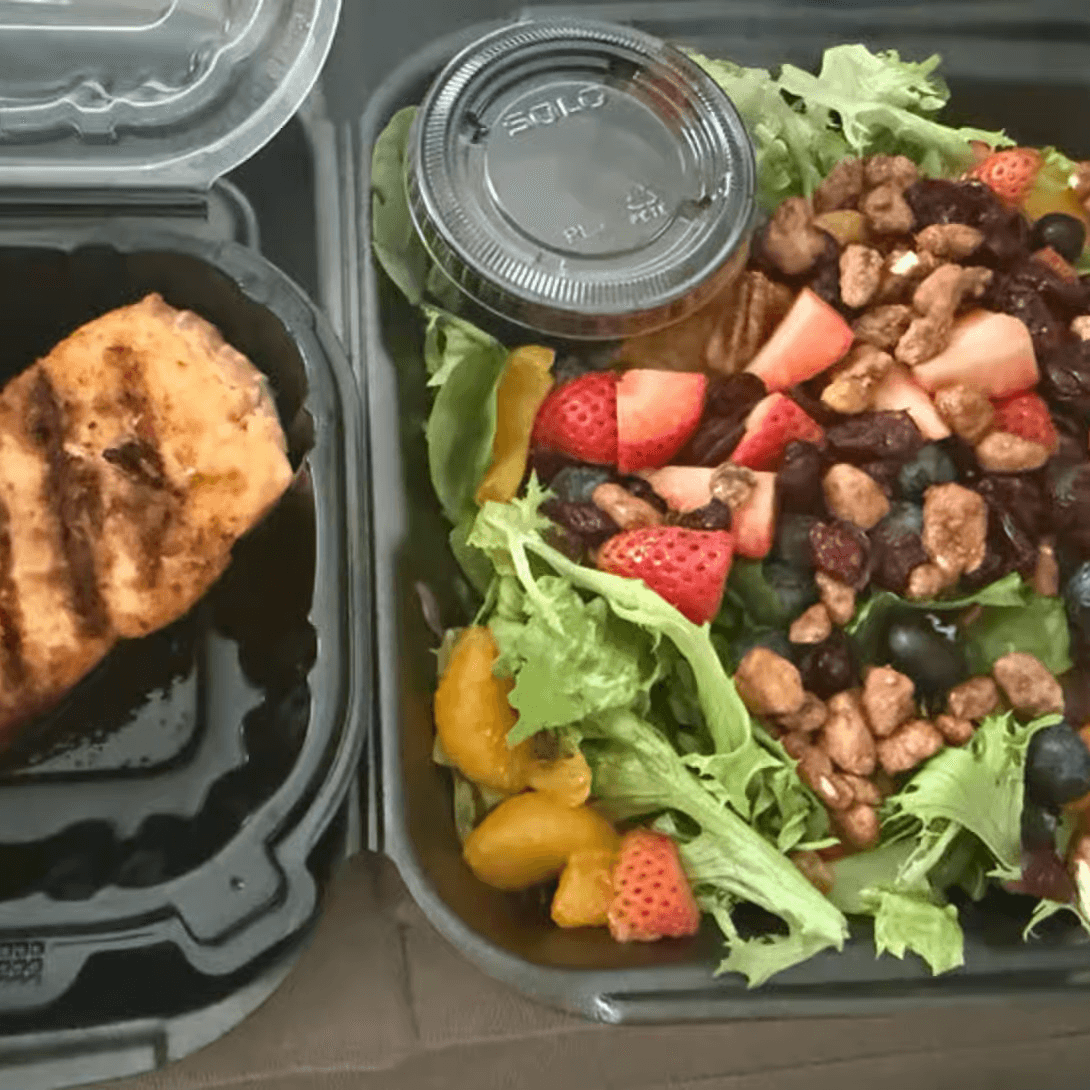 Salmon & Berry Salad.