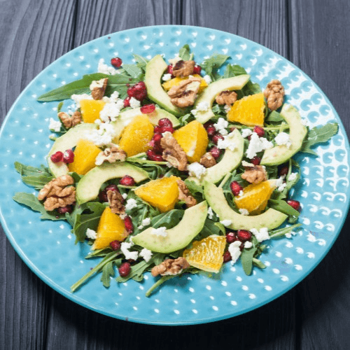 Garden with Cranberry Walnut Chicken Salad.