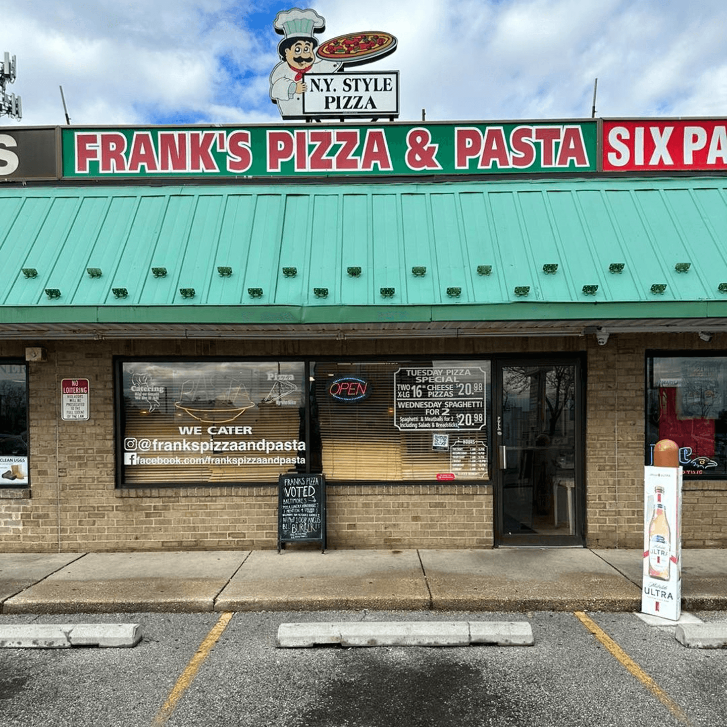 Frank's Pizza & Pasta Our Story