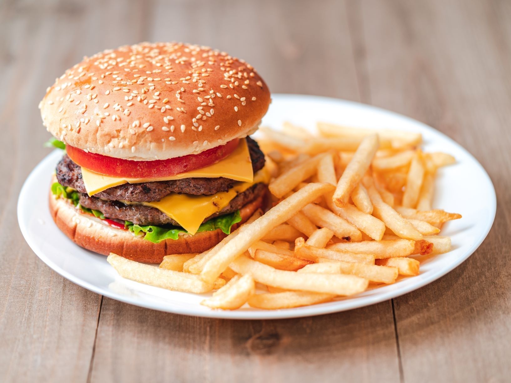 Double Cheese Burger Combo.