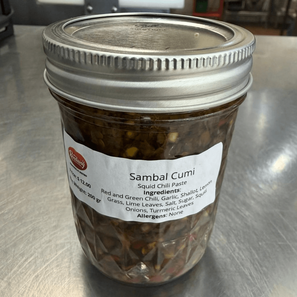 Sambal Cumi in a Jar.